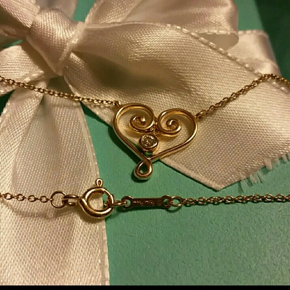 Tiffany & Co. Jewelry - Tiffany & Co. Diamond 18k Gold Necklace